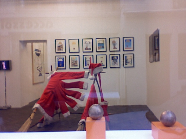vitrine de la galerie - décembre 2007